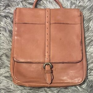 Tan Leather Backpack